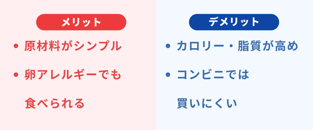 明治DearMilkのメリットデメリット(表)